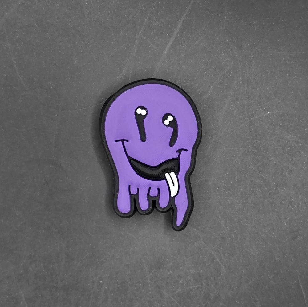 (5/$15) Dripping Smiley Face Croc Charm